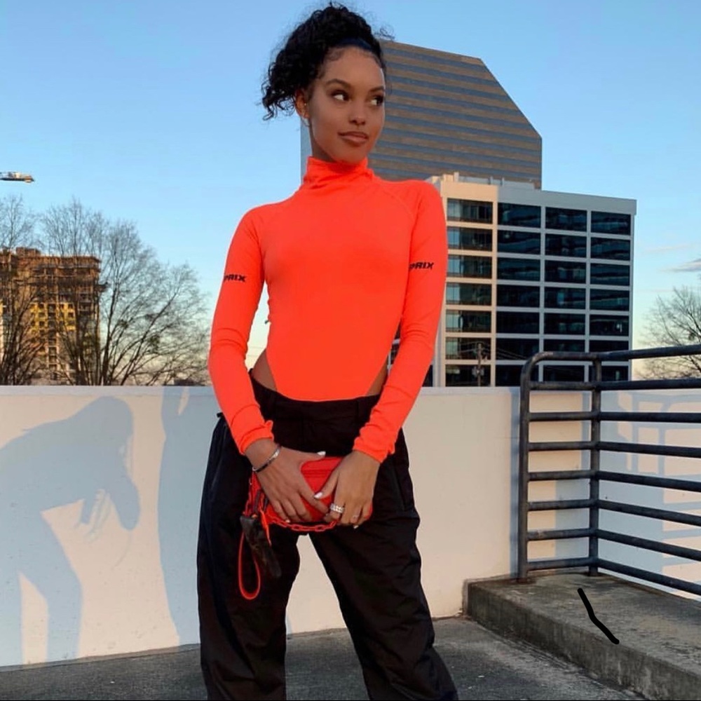Prix Akina Bodysuit Neon Orange. Brand new.